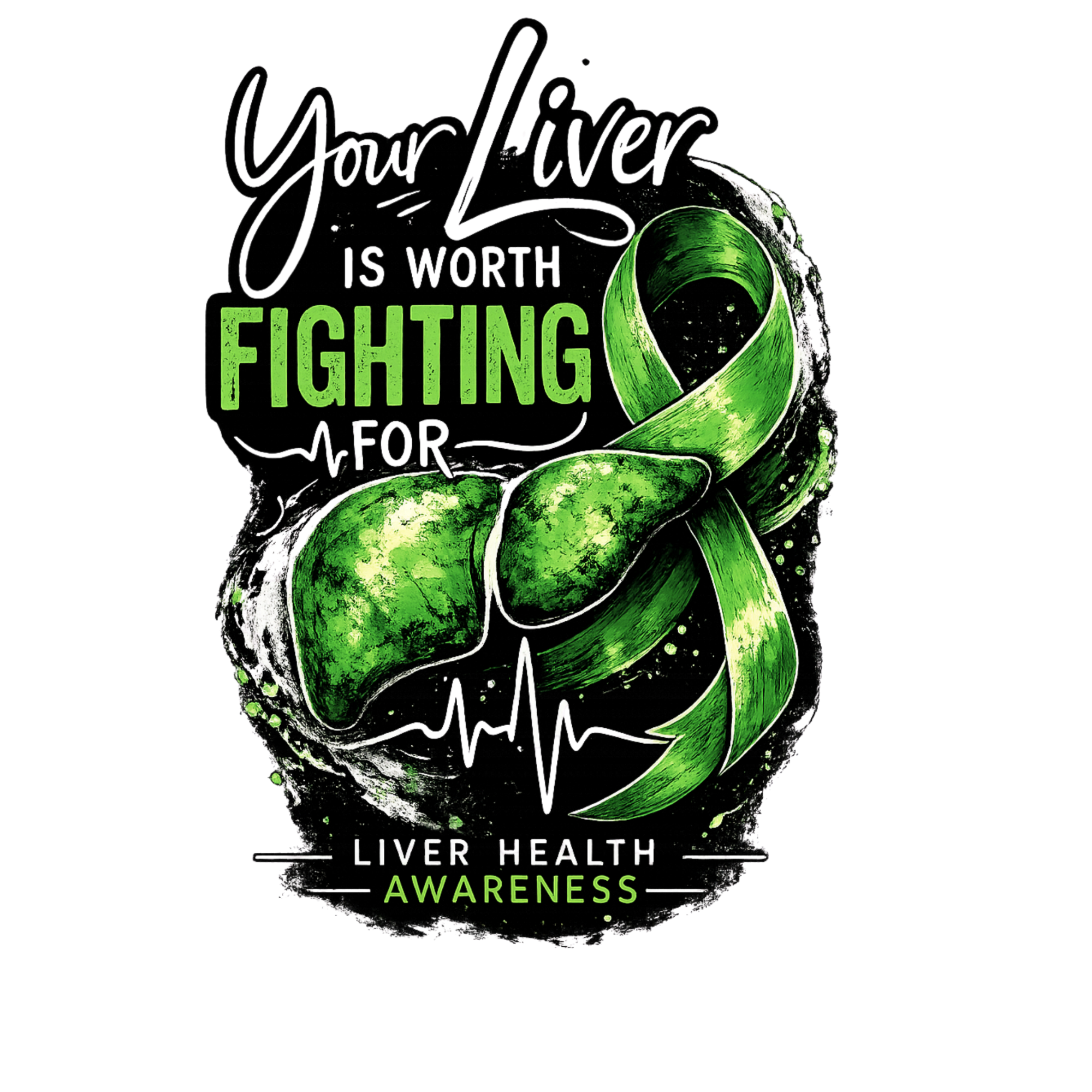 Fighting Liver Health Awareness T-Shirt - Warrior Strength Tee